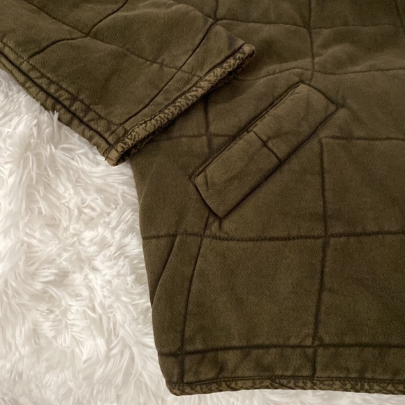 NWT - Free People Dolman Quilted Knit Jacket - Size: M, Color: Dusted Military - Picture 11 of 16